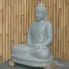  Product image 6 of the product “Seated Buddha made of Riverstone in Dhyana position - gesture of meditation, H. 80cm. ”